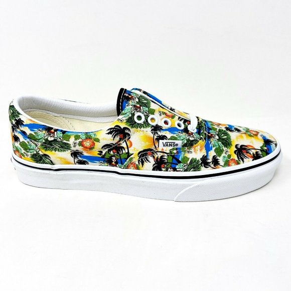 Vans Era (Aloha) Black True White Mens Hawaii Casual Sneakers